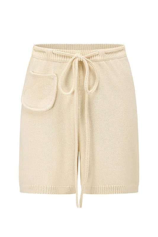 SWAYING 25 Early Autumn Pocket Straight Short Casual Pants SW-SW25PF3B09C1-MB Off-white SW25PF3B09